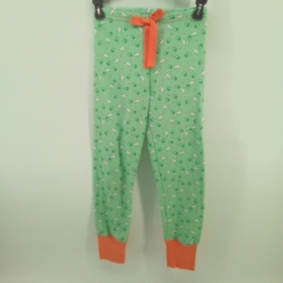 American Girl Beforever Kit's Scottie Dog Green Orange Pajamas Set Girl's M - Picture 4 of 13
